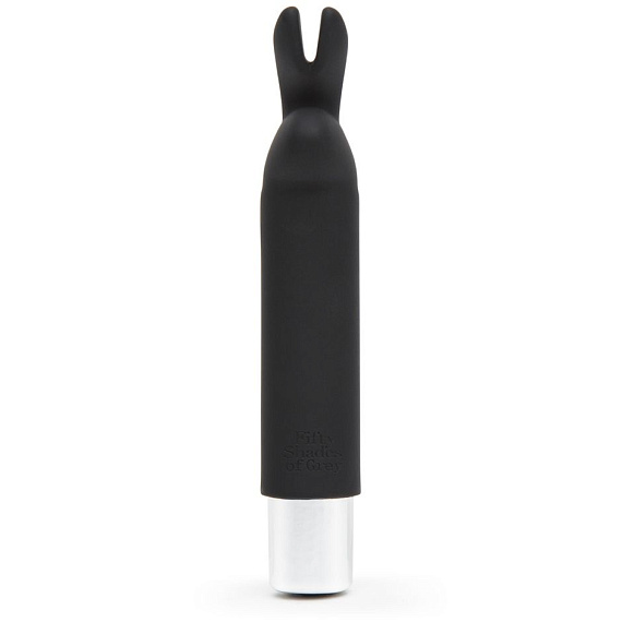 Черный мини-вибратор Greedy Girl Bullet Rabbit Vibrator - 12,7 см. - силикон