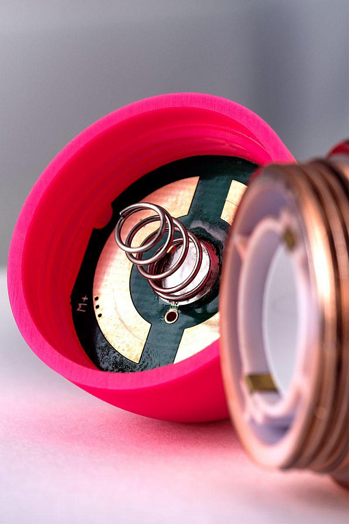 Розовый рельефный вибростимулятор точки G - 16 см. - фото 7