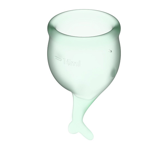 Набор зеленых менструальных чаш Feel secure Menstrual Cup от Intimcat