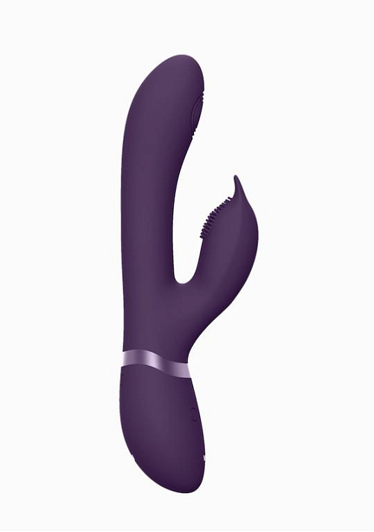 Фиолетовый вибромассажер-кролик Aimi - 22,3 см. - фото 6