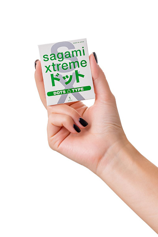 Презерватив Sagami Xtreme Type-E с точками - 1 шт. - фото 7