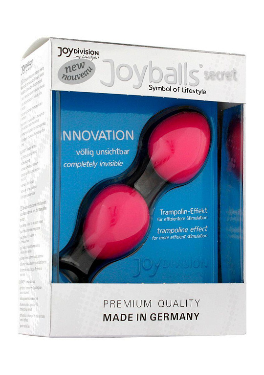 Розовые вагинальные шарики Joyballs Secret - силикон