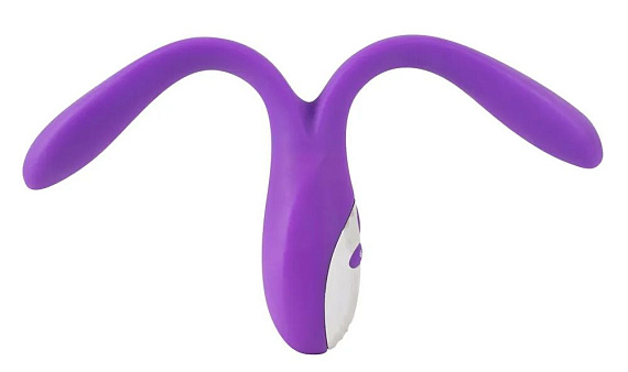 Фиолетовый сдвоенный вибратор Bendable Double Vibrator - 24,3 см. - фото 5