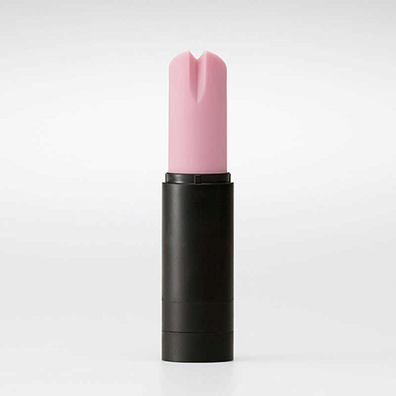 Вибратор в форме розовой помады IROHA Stick - анодированный пластик, силикон