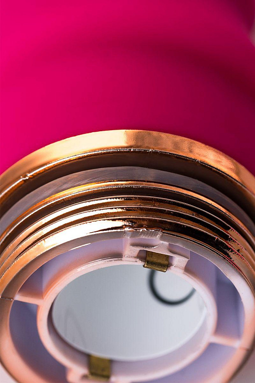 Розовый рельефный вибростимулятор точки G - 16 см. - фото 9