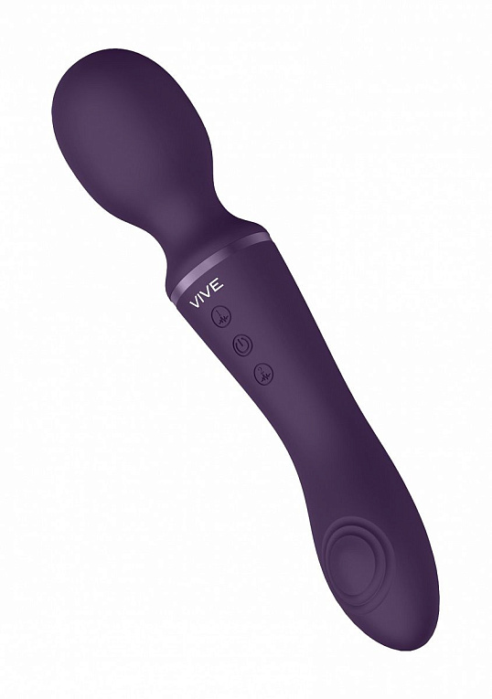 Фиолетовый вибромассажер Enora - 22 см. от Intimcat