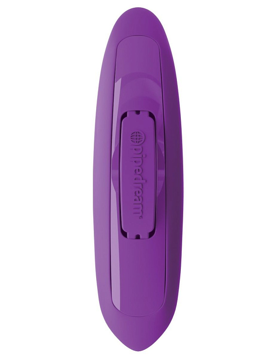 Фиолетовый тройной вибростимулятор с анальной елочкой Rock N Ride - 17,8 см. Pipedream