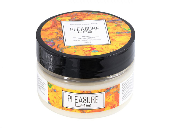 Массажный крем Pleasure Lab Refreshing с ароматом манго и мандарина - 100 мл. - 