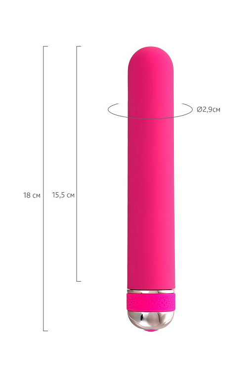 Розовый нереалистичный вибратор Mastick - 18 см. - фото 9