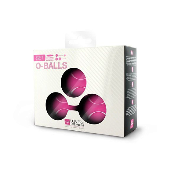 Набор розовых вагинальных шариков O-balls Set - термопластичный эластомер (TPE)