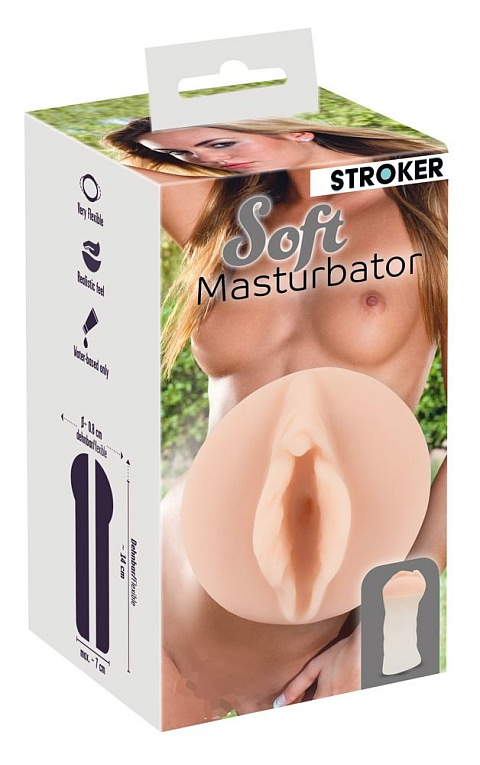 Телесный мастурбатор-вагина Soft Masturbator - фото 5