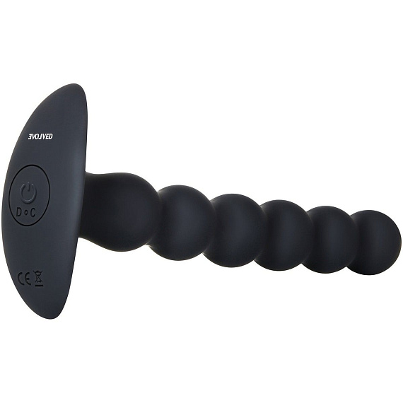 Черный анальный вибростимулятор-елочка Bottoms Up - 19,7 см. от Intimcat