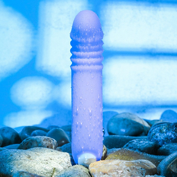 Фиолетовый светящийся G-стимулятор The G-Rave - 15,1 см. - фото 6