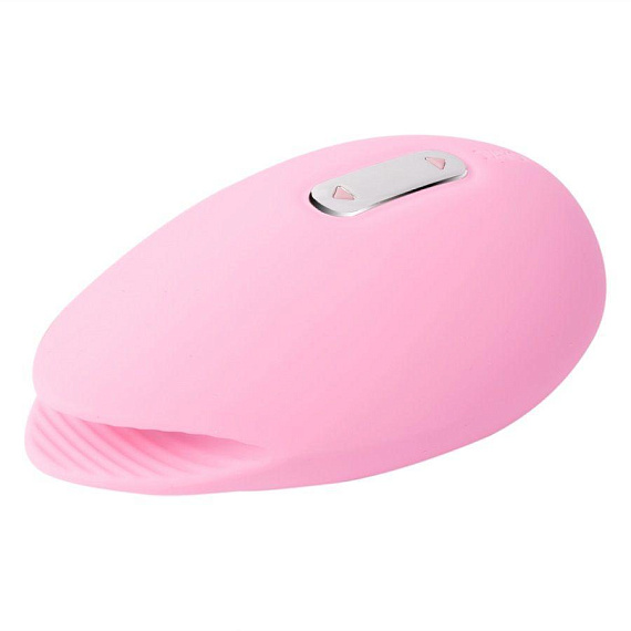 Розовый вибростимулятор клитора Candy с эффектом  поцелуя рыбки от Intimcat