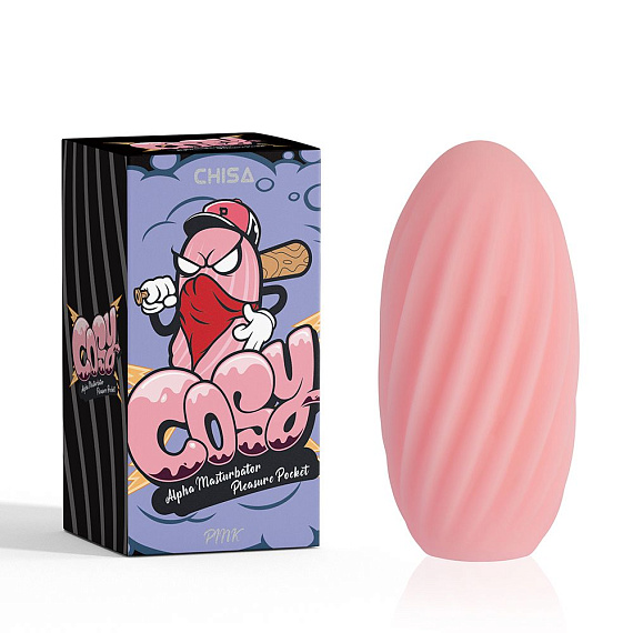 Розовый мастурбатор Alpha Masturbator Pleasure Pocket - термопластичный эластомер (TPE)