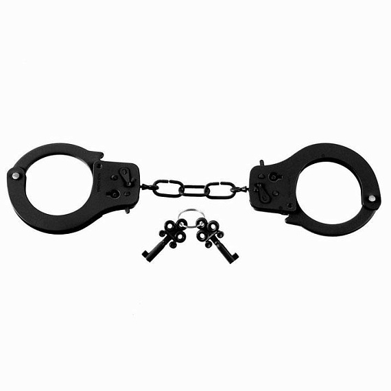 Черные металлические наручники от Intimcat