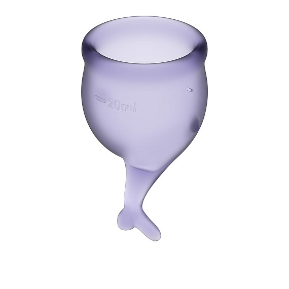 Набор фиолетовых менструальных чаш Feel secure Menstrual Cup от Intimcat