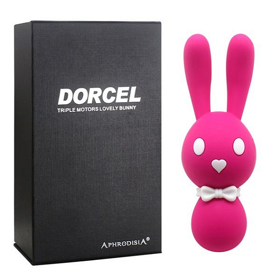 Розовый вибростимулятор-зайчик Dorcel - 16 см. от Intimcat
