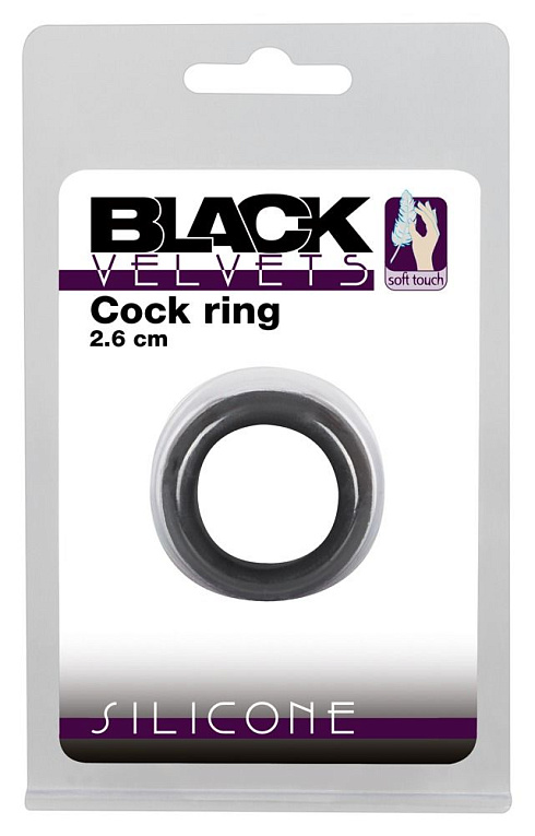 Черное эрекционное силиконовое кольцо Penisring от Intimcat