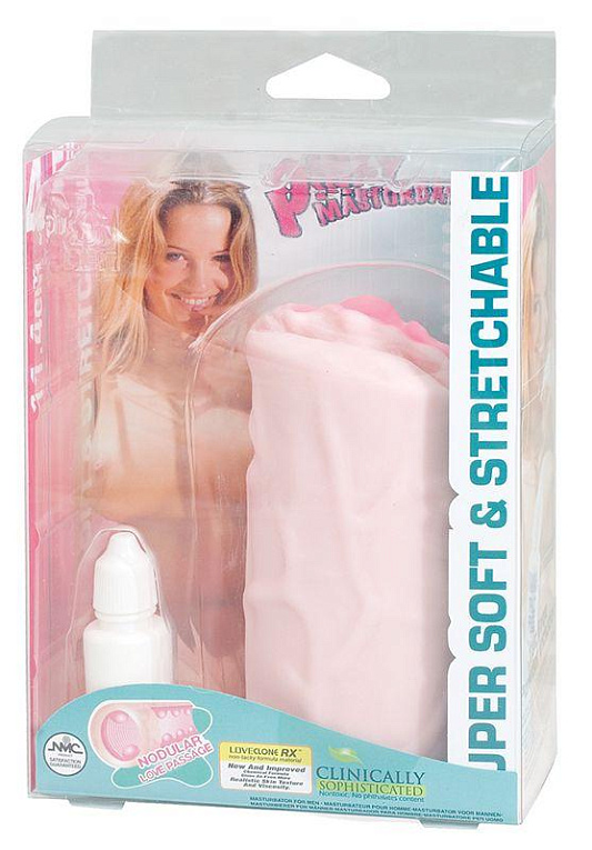 Нежно-розовый мастурбатор-вагина PINKYS MASTURBATOR LOVECLONE RX - Термопластичная резина (TPR)