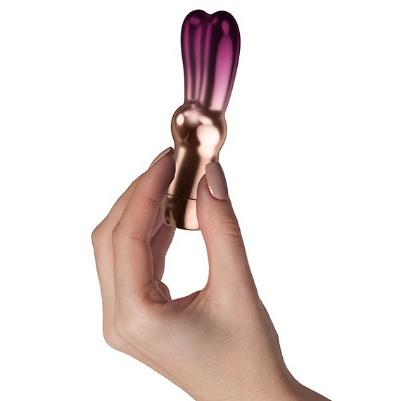 Фиолетовый клиторальный зайчик Climaximum Bella - 10 см. - анодированный пластик (ABS)