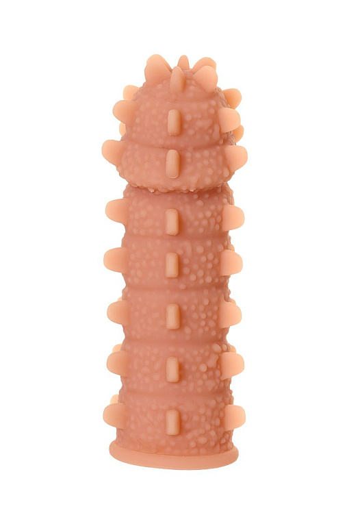 Насадка на фаллос с шипами и продолговатыми бугорками Extreme Sleeve 004 S-size - 12,7 см. - термопластичная резина (TPR)
