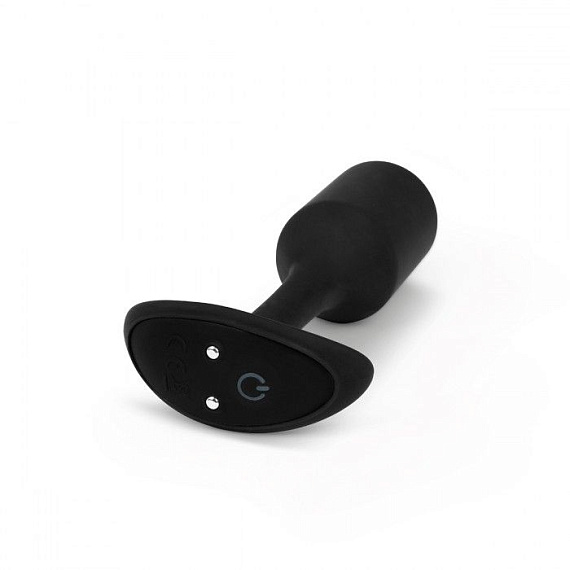 Чёрная пробка для ношения с вибрацией Snug Plug 2 - 11,4 см. - силикон