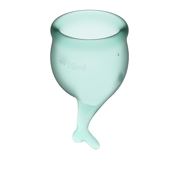 Набор темно-зеленых менструальных чаш Feel secure Menstrual Cup от Intimcat