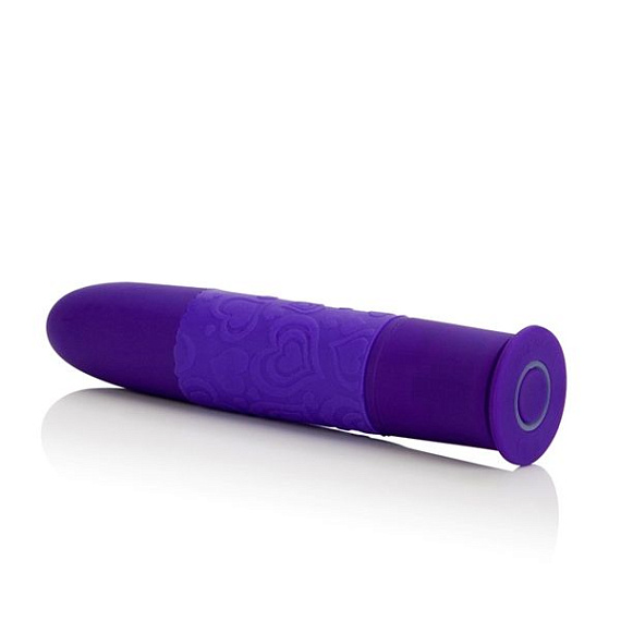 Фиолетовый мини-вибратор Posh с 10 функциями - 9,5 см. California Exotic Novelties