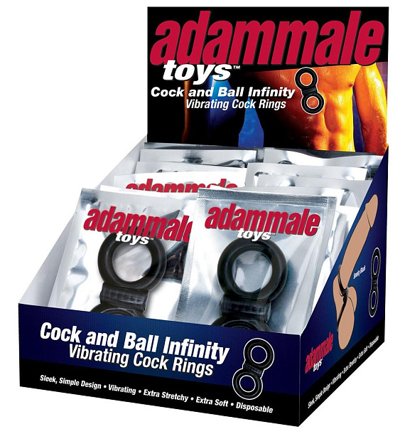 Эрекционное кольцо Adam Male Toys Cock   Ball Infinity P.O.P. от Intimcat