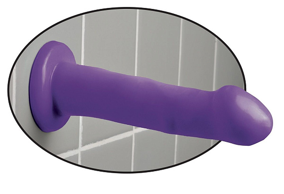 Фиолетовый фаллоимитатор на присоске 6  Please-Her - 16,5 см. от Intimcat