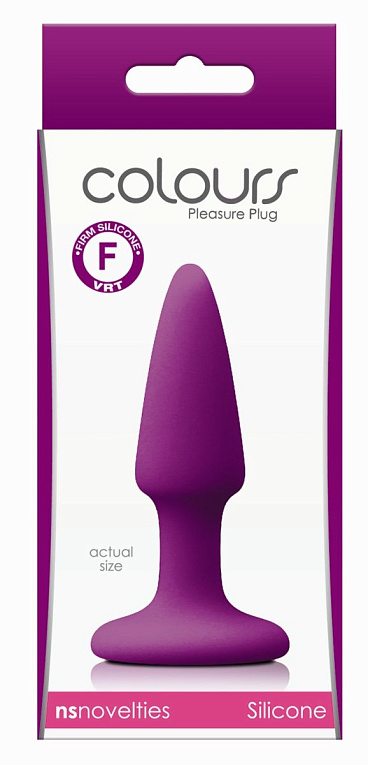 Фиолетовая анальная мини-пробка Mini Plug - 9 см. - силикон