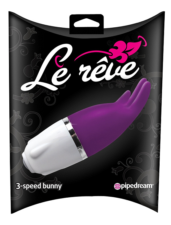 Фиолетовый клиторальный стимулятор Le Reve 3 Speed Bunny - 14 см. - термопластичная резина (TPR)