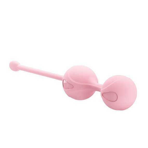 Нежно-розовые вагинальные шарики Kegel Tighten Up I - силикон