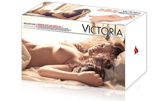 Телесный мастурбатор Victoria с двойным слоем материала - фото 9