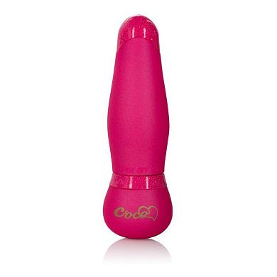 Розовый мини-вибромассажер Coco Licious Hide   Play Pocket Massagers - 9 см.