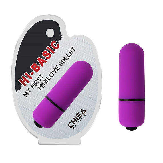 Фиолетовая вибропулька My First Mini Love Bullet - анодированный пластик (ABS)
