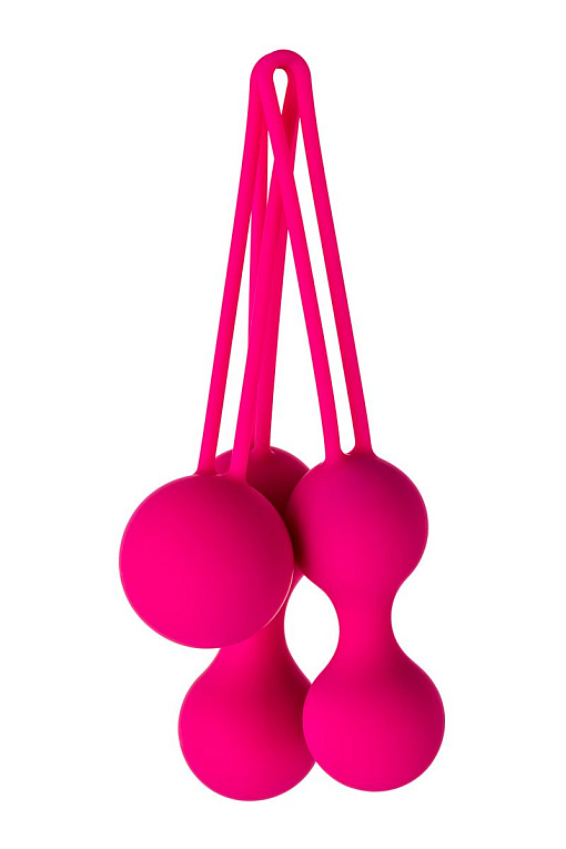 Набор из 3 розовых вагинальных шариков со шнурком - фото 9