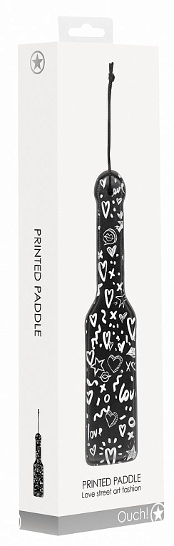 Шлепалка Printed Paddle Love Street Art Fashion - 28,5 см. - искусственная кожа