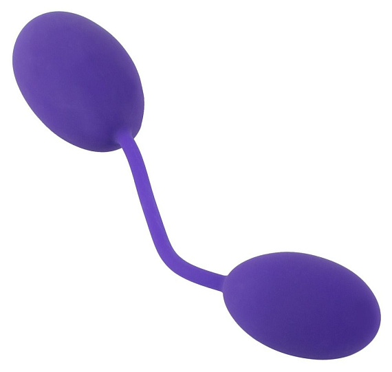 Фиолетовые вагинальный и анальный шарики GoGasm от Intimcat