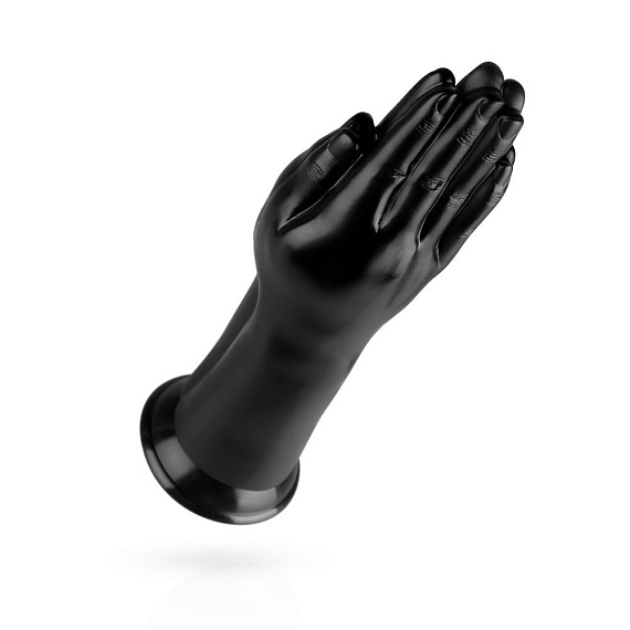 Черный стимулятор Double Trouble Fisting Dildo - 30,7 см. - фото 5