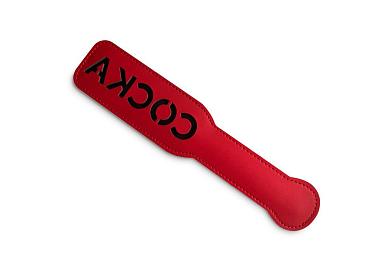 Красная шлёпалка с надписью  Соска  - 31 см.