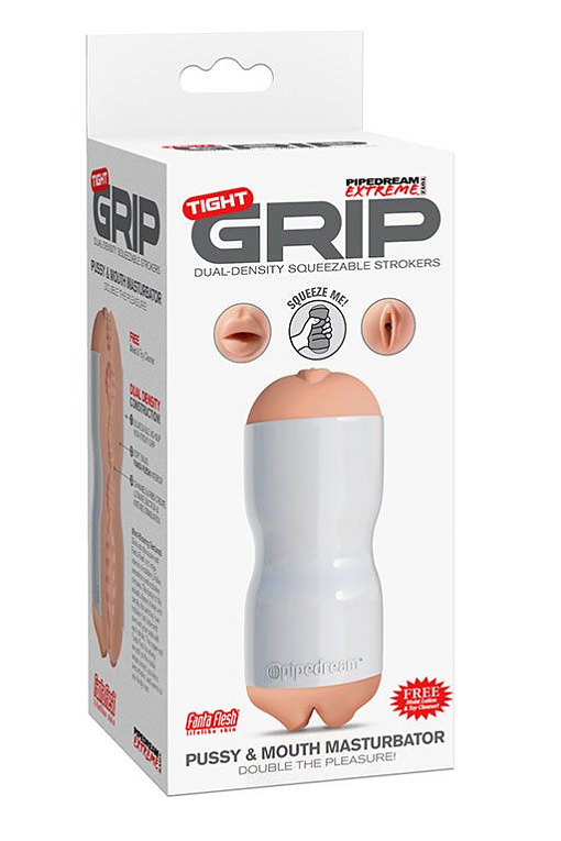 Мастурбатор вагина-ротик Pipedream Extreme Toyz Tight Grip Pussy   Mouth - термопластичная резина (TPR)
