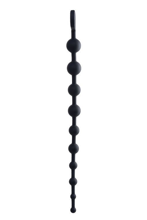 Черные анальные бусы Cephei - 33,5 см. от Intimcat