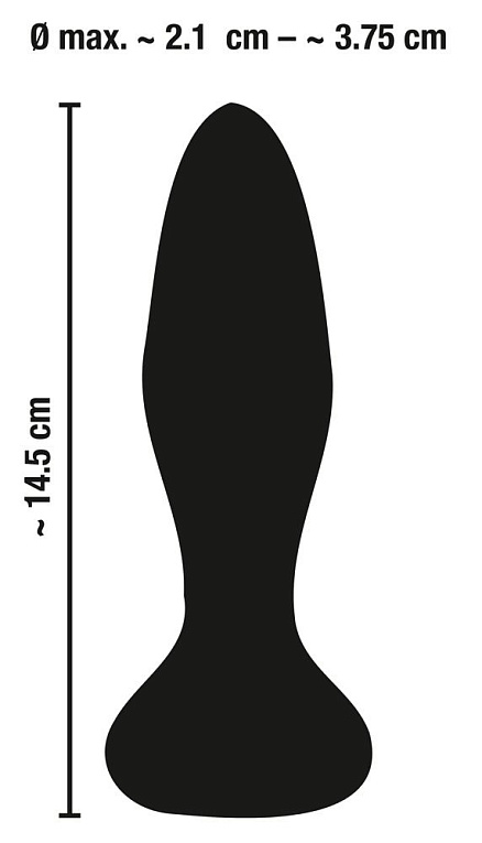 Фиолетовая анальная вибропробка RC Butt Plug - 14,5 см. - фото 9
