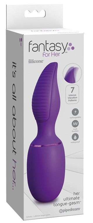 Фиолетовый виброязык Ultimate Tongue-Gasm - силикон