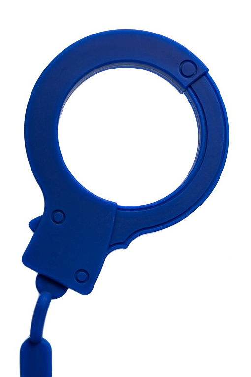Синие силиконовые наручники  Штучки-дрючки - фото 7