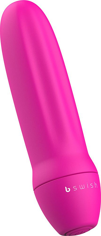 Ярко-розовая рельефная вибропуля Bmine Basic Reflex - 7,6 см. от Intimcat