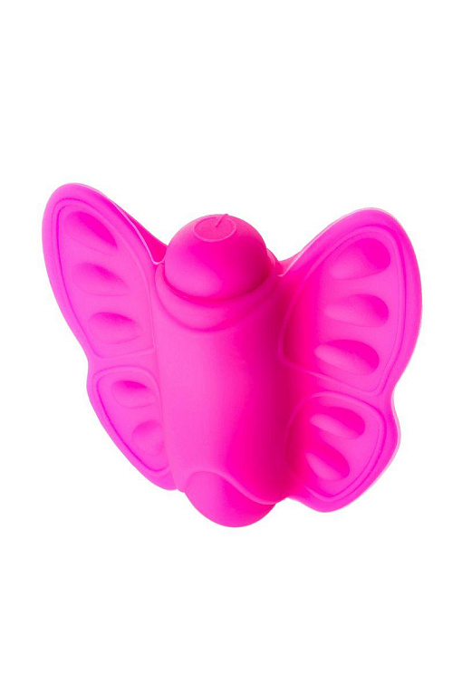 Розовый клиторальный стимулятор-бабочка Madam - фото 8