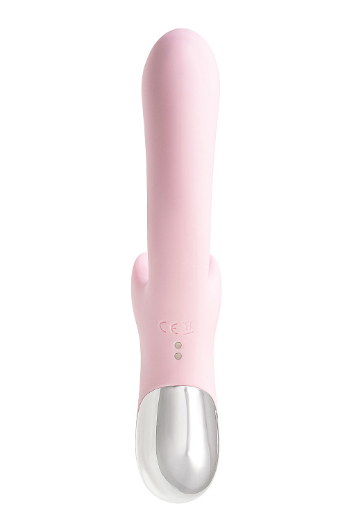 Розовый вибратор-кролик с ласкающим язычком Orali - 22 см. - силикон